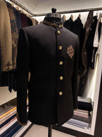 Black jodhpuri with minimal touch of handcrafted work